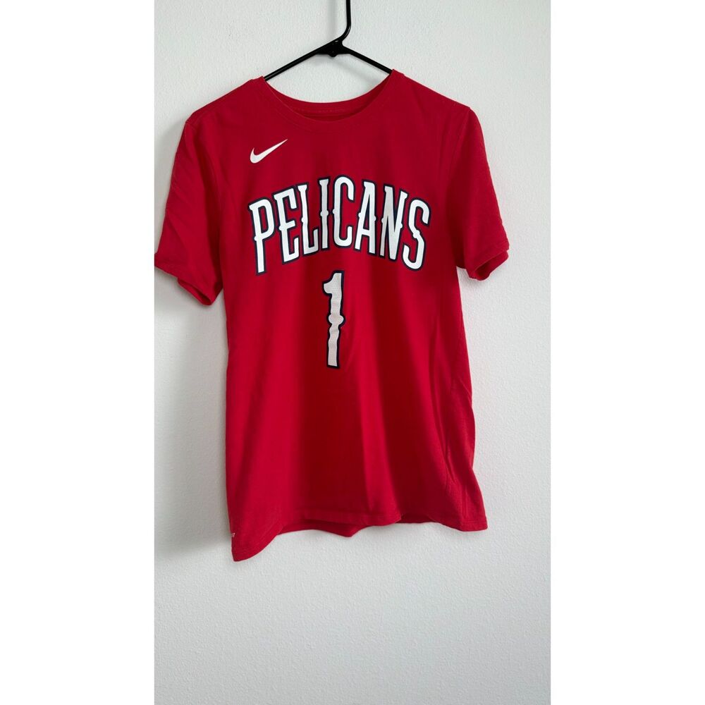 Nike New Orleans Pelicans Zion Williamson #1 Dri-FIT T-Shirt Men’s Medium Red